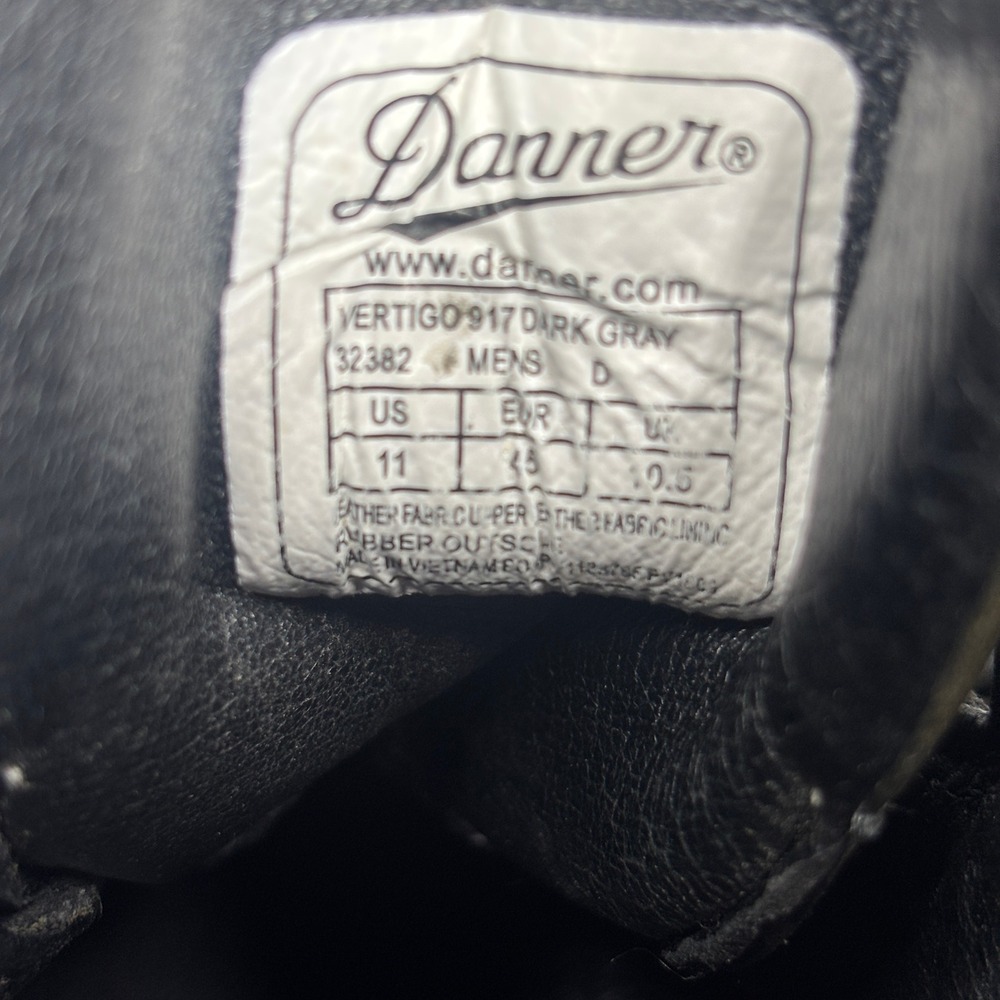 Danner Vertigo 917 Men's 11 Leather Gore-Tex Hiking Boots Dark Gray Green 32382 - Picture 7 of 8